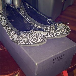 Black rhinestone Stuart Weitzman shoes Girls